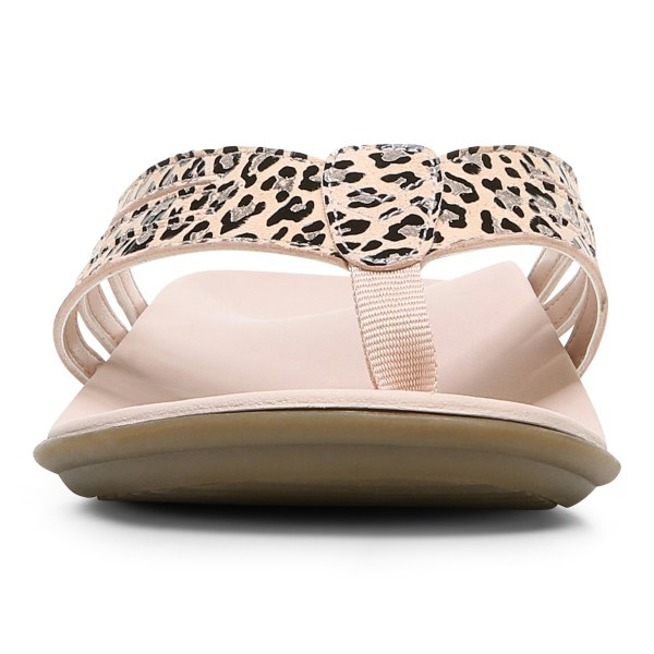 Vionic Sandals Ireland - Alta Toe Post Sandal Rose Leopard - Womens Shoes Online | MNCGL-6152